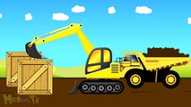 Bulldozer And JCB Truck Fixing The Road - Trucks For Children - Kids Cartoon-XDr_Y-_UwXc