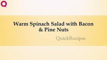 Warm Spinach Salad with Bacon & Pine Nuts | RECIPES MADE EASY | HOW TO MAKE RECIPES