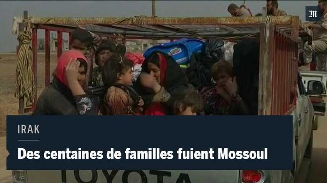 Mossoul : des centaines de familles fuient les combats