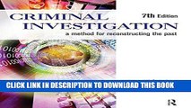 Best Seller Criminal Investigation: A Method for Reconstructing the Past Free Read