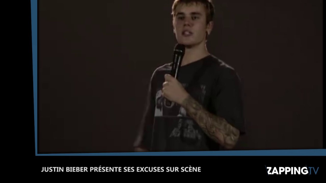 Justin Bieber présente ses excuses à ses fans sur scène (Vidéo)