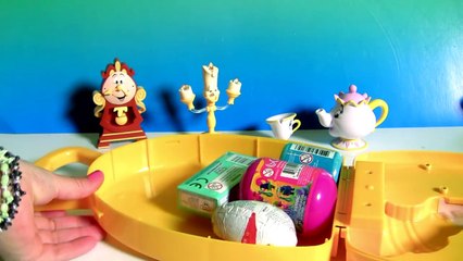 Disney Princess Belle Fairy Tale Carry Case with Lumiere Cogsworth Mrs Potts Chip Funtoyscollector-srOEJqybfQw