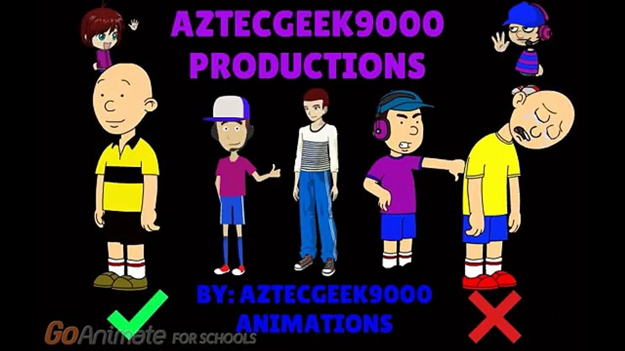 Caillou kisses Dora and gets grounded