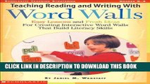 [Free Read] Teaching Reading and Writing With Word Walls: Easy Lessons and Fresh Ideas For
