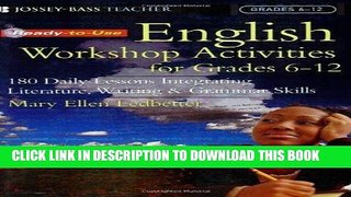 [Free Read] Ready-to-Use English Workshop Activities for Grades 6 - 12: 180 Daily Lessons