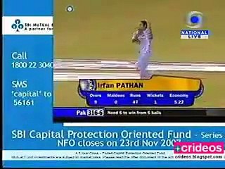 Shahid Afridi and Sohail Tanvir amazing win for Pakistan against India