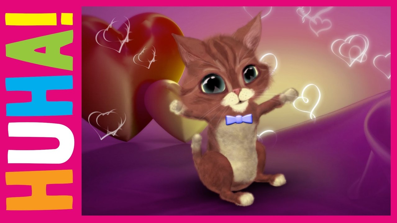 Eine Valentinsnachricht von einer süßen Katze (für sie!)