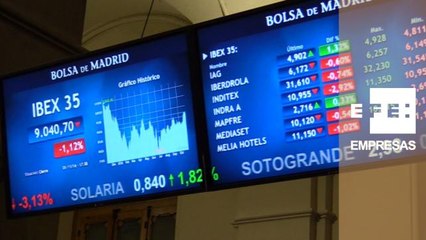 El IBEX 35 pierde los 9.100 puntos lastrado por Wall Street