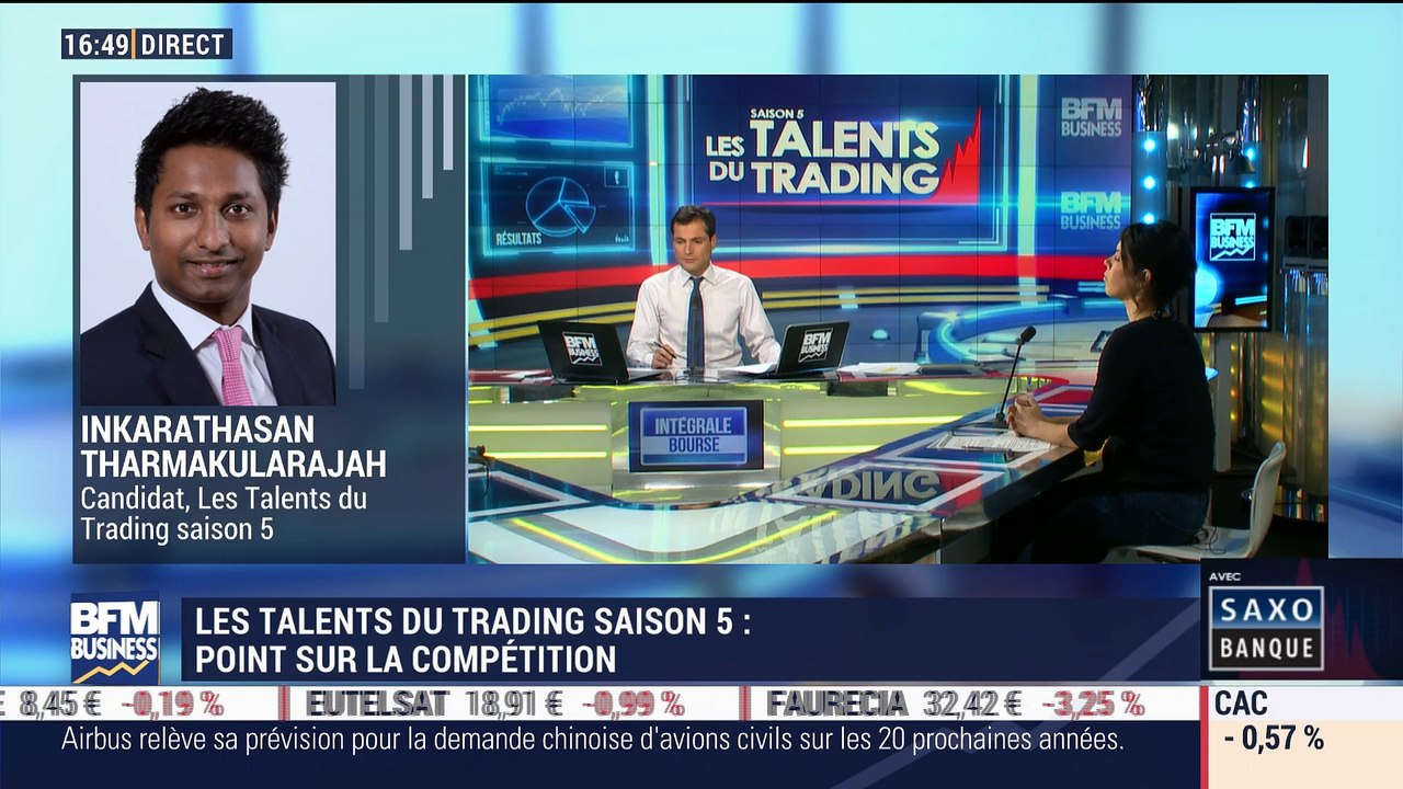 Les Talents du Trading, saison 5: "Je ne fais pas d'analyse en cours de journée pour clôturer une position swing", Inkarathasan Tharmakularajah - 01/11