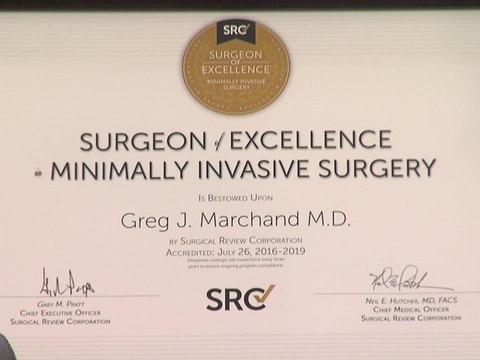 Dr. Greg Marchand specializes in minimally invasive surgery