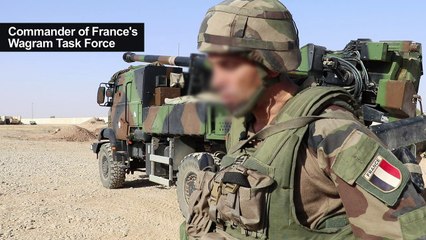 South of Mosul, French guns back up Iraqi forces