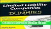 Read Now Limited Liability Companies for Dummies [With CDROM]Â Â  [LTD LIABILITY COMPANIE-2E W/CD]