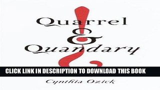 [Free Read] Quarrel   Quandary: Essays Free Online