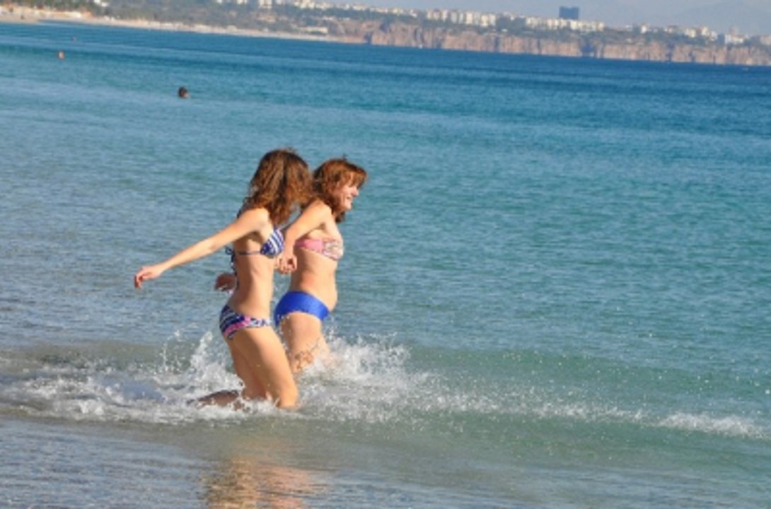 Antalya'da Kışa İnat Görüntüler