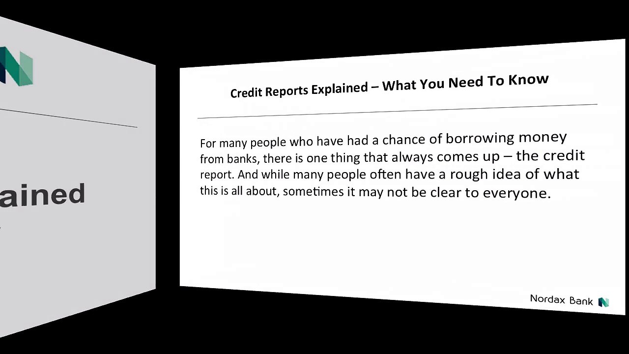 Credit Reports Explained