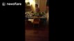 Father pranks son by pretending to have eaten all his Halloween candy