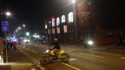 Halloween: bikers in azione, traffico nel caos