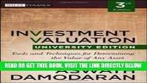 [Free Read] Investment Valuation: Tools and Techniques for Determining the Value of any Asset,