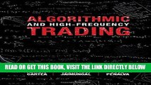 [Free Read] Algorithmic and High-Frequency Trading (Mathematics, Finance and Risk) Full Online