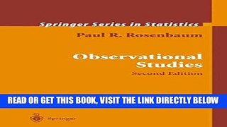 [Free Read] Observational Studies (Springer Series in Statistics) Full Online
