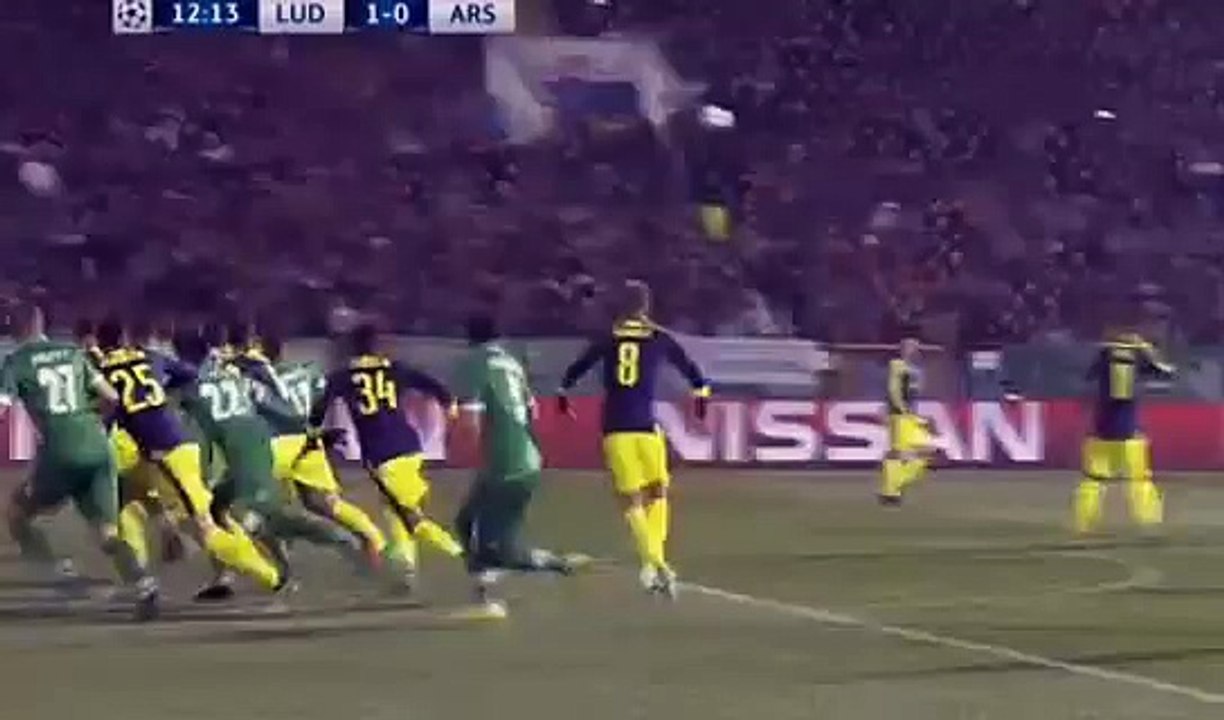 Jonathan Cafu Goal - Ludogorets vs Arsenal 1-0__Champions League 1_11_2016 -