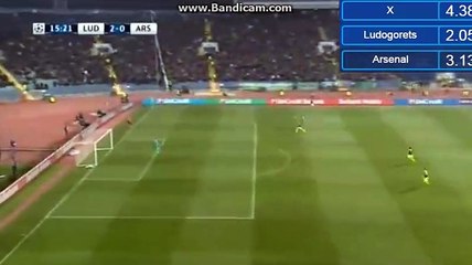 Claudiu Keu0219erü Goal HD - Ludogorets 2-0 Arsenal - 01.11.2016 HD