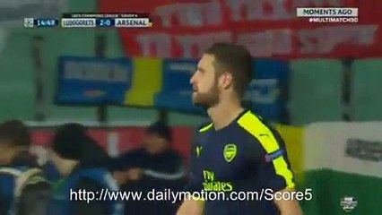 Claudiu Keseru Goal Ludogorets 2 - 0 Arsenal CL 1-11-2016