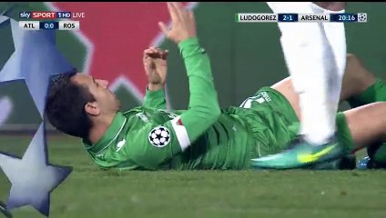 Granit Xhaka Goal HD - Ludogorets 2-1 Arsenal - 01-11-2016