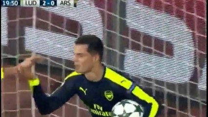 Granit Xhaka Good first Goal - Arsenal 1 - 2 Ludogorets _ 1_11_2016 HD