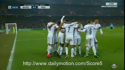 Blaise Matuidi Goal Basel 0 - 1 PSG CL 1-11-2016