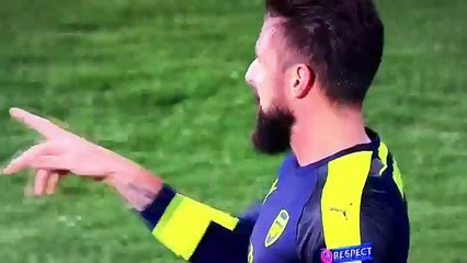 Olivier Giroud Goal HD ~ Ludogorez vs Arsenal 2-2 (UCL) 2016 HD