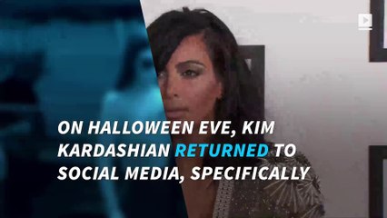 Kim Kardashian has second thoughts about her return to social media