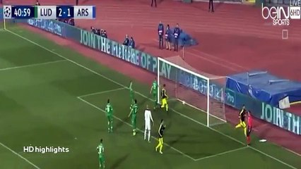 Olivier Giroud Goal HD - Ludogorets vs Arsenal 2-2 - UCL 1/11/2016
