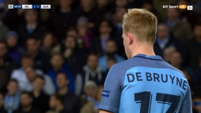 2-1 Kevin De Bruyne Amazing !!! Goal Manchester City 2 - 1 Barcelona 01.11.2016 Champions League