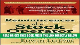[Free Read] Reminiscences of a Stock Operator Full Online
