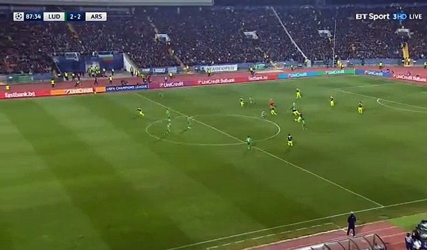 Mesut Ozil Goal HD Ludogorets 2 - 3 Arsenal 01.11.2016