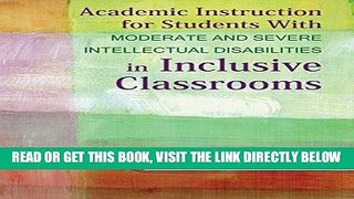 [Free Read] Academic Instruction for Students With Moderate and Severe Intellectual Disabilities