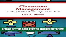 [Free Read] Classroom Management: Creating Positive Outcomes for All Students Free Online