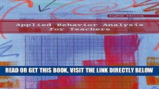 [Free Read] Applied Behavior Analysis for Teachers (8th Edition) Free Online