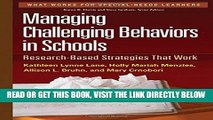 [Free Read] Managing Challenging Behaviors in Schools: Research-Based Strategies That Work Full