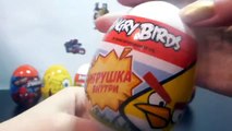 Surprise Eggs Angry Birds Sponge Bob Spider-Man Cars 2