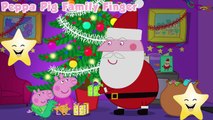 Peppa Pig - Christmas Finger Family Song - Nursery Rhymes Peppa Pig Family Finger