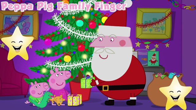 Peppa Pig - Christmas Finger Family Song - Nursery Rhymes Peppa Pig Family Finger