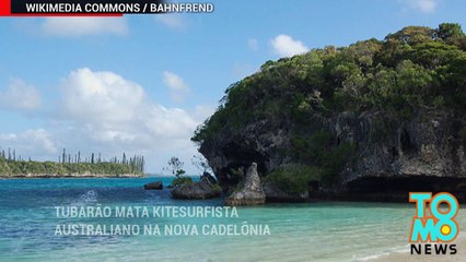 Tubarão mata kitesurfista australiano na ilha Nova Caledônia.