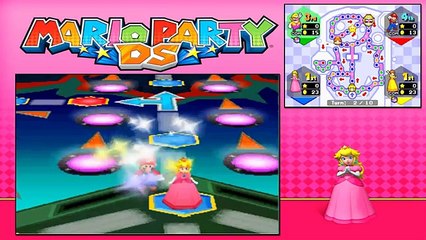 Mario Party DS - Story Mode - Part 69 - Bowsers Pinball Machine (1/2) (Peach) [NDS]