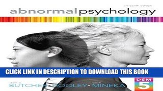 Ebook Abnormal Psychology (16th Edition) Free Download