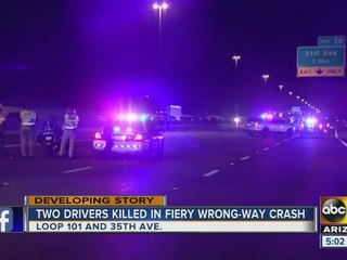 Wrong-way crash kills 2 drivers Tuesday morning