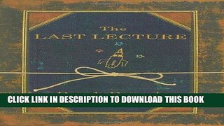 Best Seller The Last Lecture Free Read