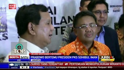 Prabowo-Sohibul Iman Bahas Demo 4 November