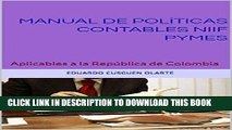 [READ] EBOOK MANUAL DE POLÃ�TICAS CONTABLES NIIF PYMES: Aplicables a la RepÃºblica de Colombia